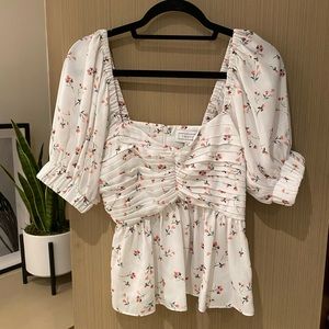 Vestire The Label Peasant Blouse Floral